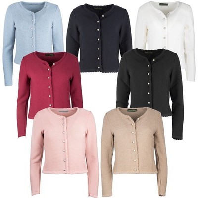 Dirndl Jacke Damen Trachtenjacke - Strickjacke Mit V-Ausschnitt Für Oktoberfest & Festliche Anlässe