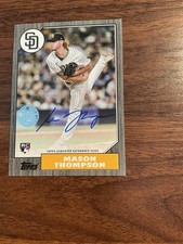 Topps 2022 Series 2 1987 Auto Mason Thompson RC Black /199 #87BA-MTH