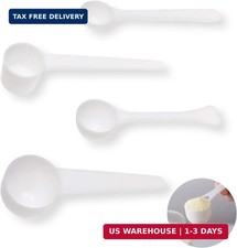 4 Packs Measuring Spoons Set 1g 3g 5g 10g Scoops for Coffee Protein Milk Powder