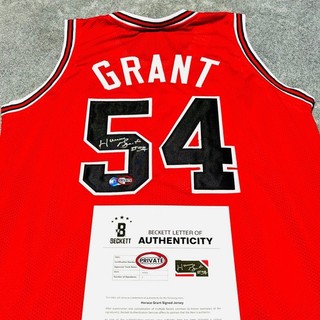 NO RESERVE Horace Grant Signed Bulls Jersey Autograph BECKETT