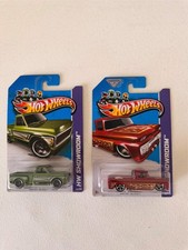Hot Wheels HW Showroom Custom 69 Chevy Pickup - Custom 62 Chevy Lot of 2 N22