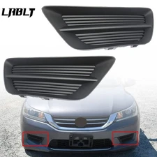 For Honda Accord 2013-2015 Front Fog Light Cover Black Housing Driver&Passenger