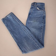 Levi's 70s High Straight Jeans Women's W24 L31 Blue Denim Pants