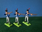 Britains Deetail 1971 FRENCH Napoleonic Waterloo Infantry LOT of 3 Toy Soldiers — photo 1