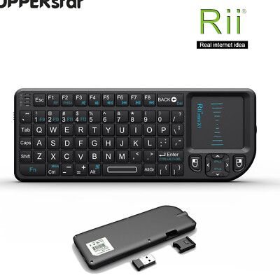 Rii Mini X1 2.4G Wireless Mini Keyboard with Touchpad for PC Smart TV