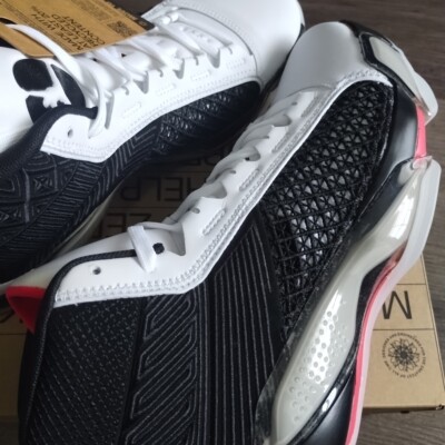 Sz 10.5 Air Jordan 38 XXXVIII 'Fundamental' White Red Siren Black