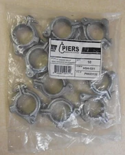 10 Pack Piers 1" Hinged Split Ring Extension Hanger Electro Galvanized HSH-G01