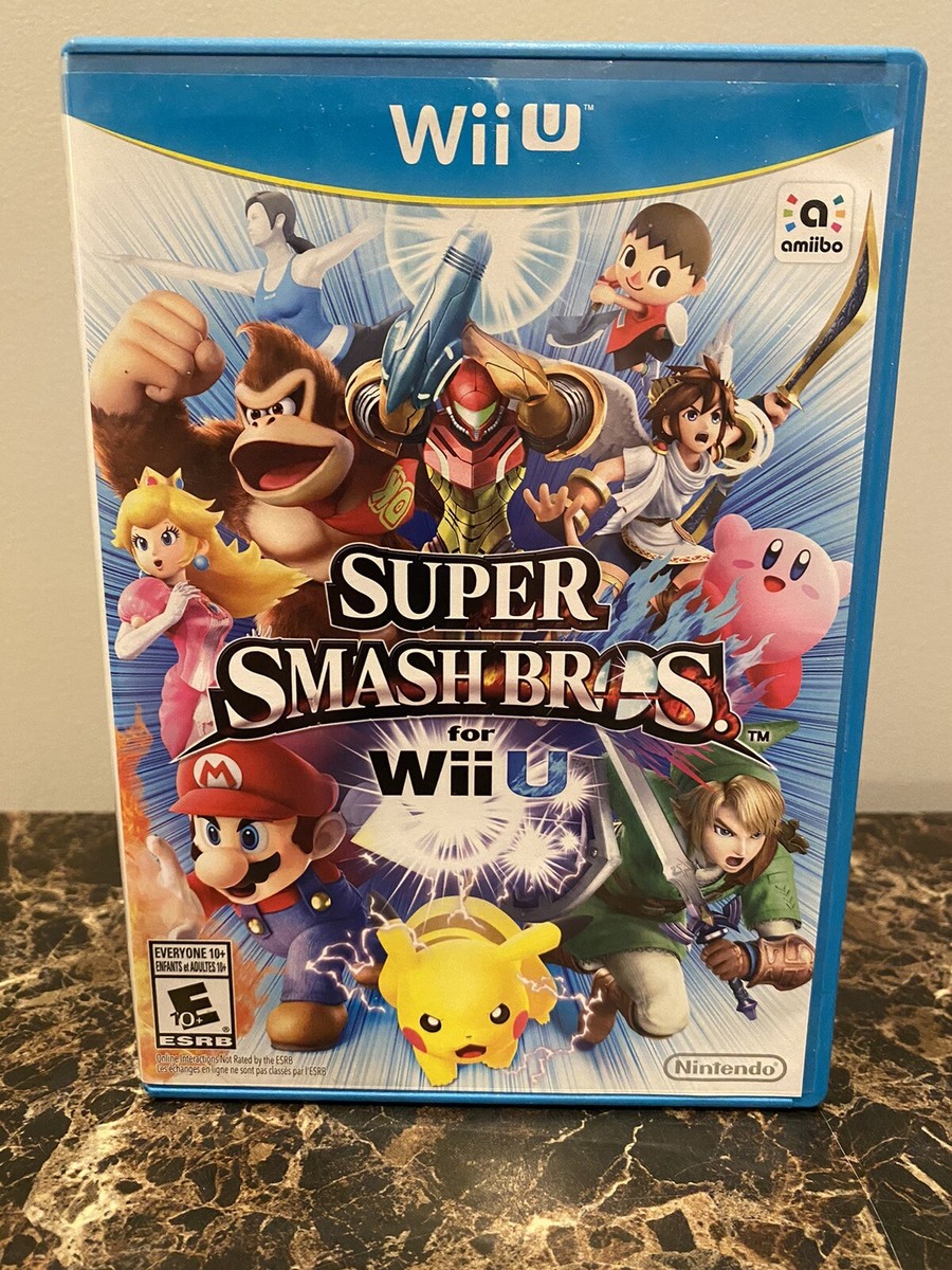 Super Smash Bros. Nintendo Wii U Game Complete With Manual Tested