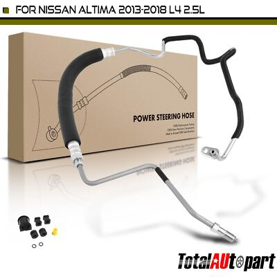 #ad Power Steering Pressure Line Hose Assembly for Nissan Altima 13 18 Pump To Gear $68.48