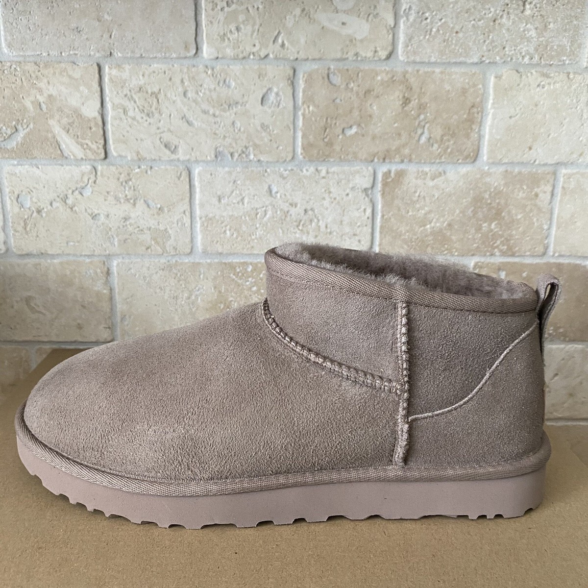 UGG Classic Ultra Mini Caribou Water-resistant Suede Boots Size US
