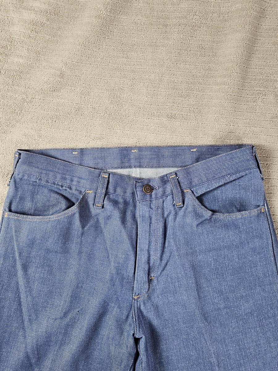 Vtg 1970's JC PENNEY RANCHCRAFT Mid Blue Flared Cuff Jeans Vtg 1970's JC PENNEY RANCHCRAFT Mid Blue Flared Cuff Jeans