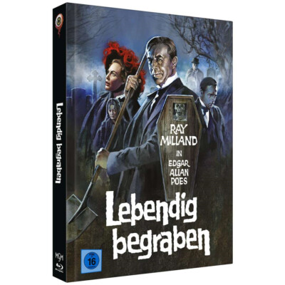 Mediabook Lebendig Begraben Cover C The Premature Burial Ray Milland  Blu-Ray New Australia