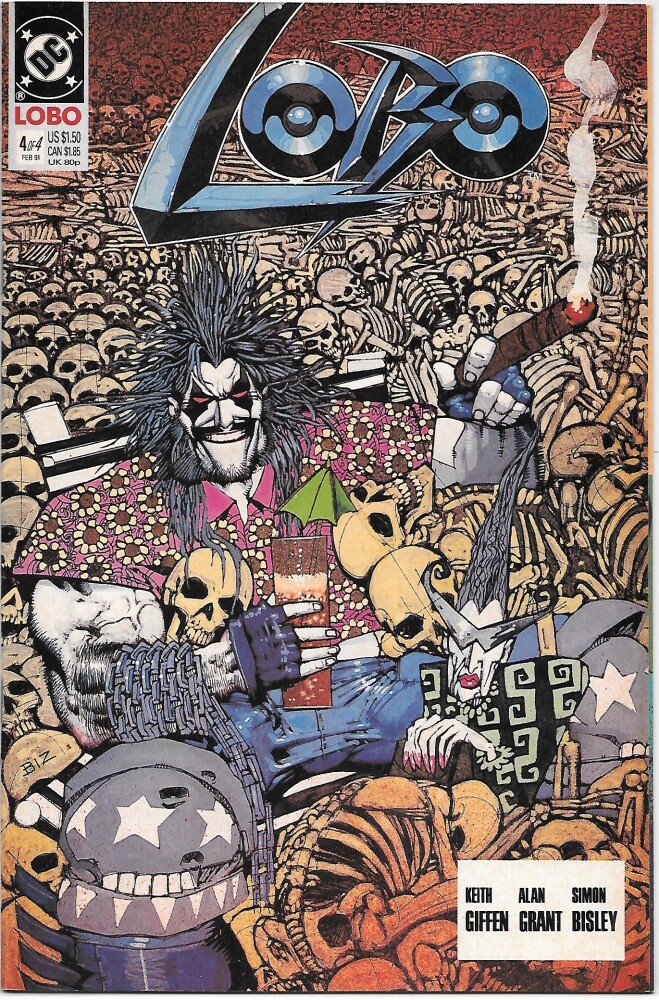 Lobo Comic Book Limited Series #4 DC Comics 1991 VERY FINE+