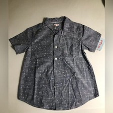 Cat Jack Shirt Sleeve, button down Cotton shirt, size M / 8