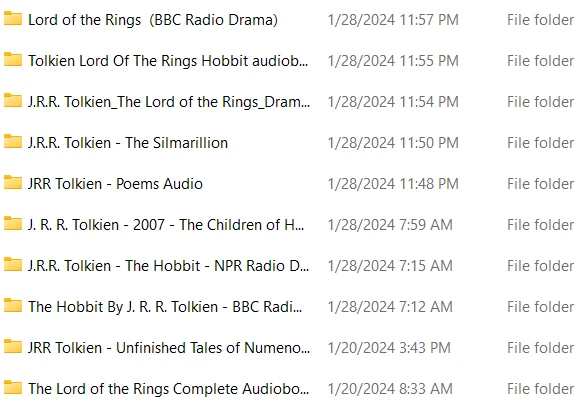 AUDIOBOOKS~LORD OF THE RINGS, HOBBIT - TOLKIEN COMPLETE 4 BOOKS +++ ON USB DRIVE - Image 4 of 4