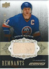 2018-19 Upper Deck UD Engrained DENIS POTVIN Remnants Game-Used Stick 048/100