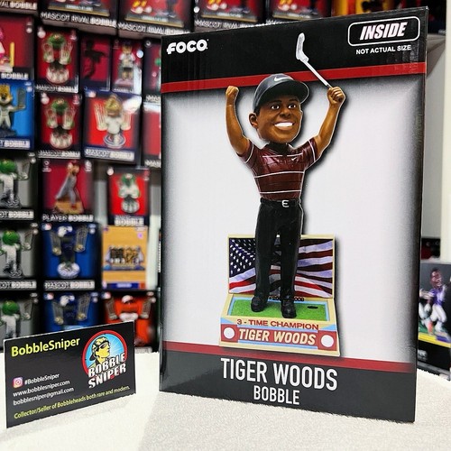 TIGER WOODS 3X "US Open Champion" PGA Nike Exclusive Golf Bobblehead - Picture 13 of 13