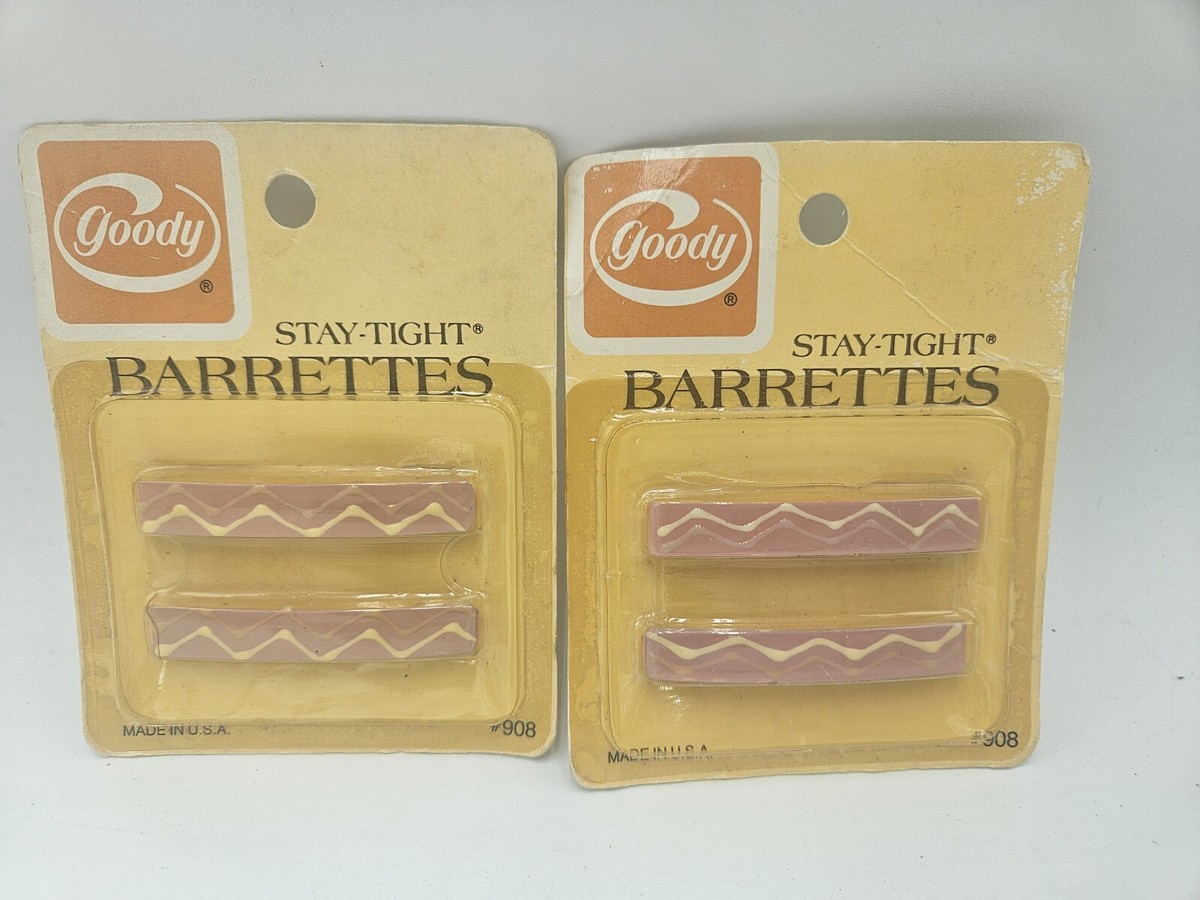 Goody Stay Tight barrettes in packages vintage 1975, long & short sizes