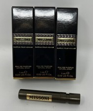 Lot of 4 Missoni Parfum Eau De Parfum natural Spray 1 ml/.03fl. oz J 5