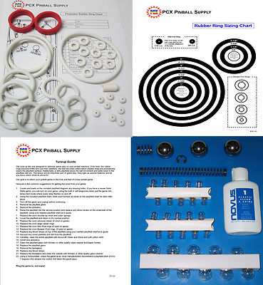 1980 Williams Firepower Pinball Machine Tune-up Kit - Includes Rubber Ring Kit