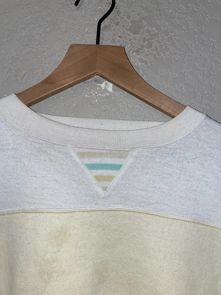 Moletom feminino anos 90 vintage Energie Currants multicolorido gola redonda feminino M Medi - Imagem 2 de 4