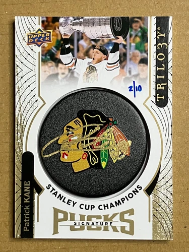 2018-19 UD Trilogy PATRICK KANE Stanley Cup Champions Autograph /10 Blackhawks