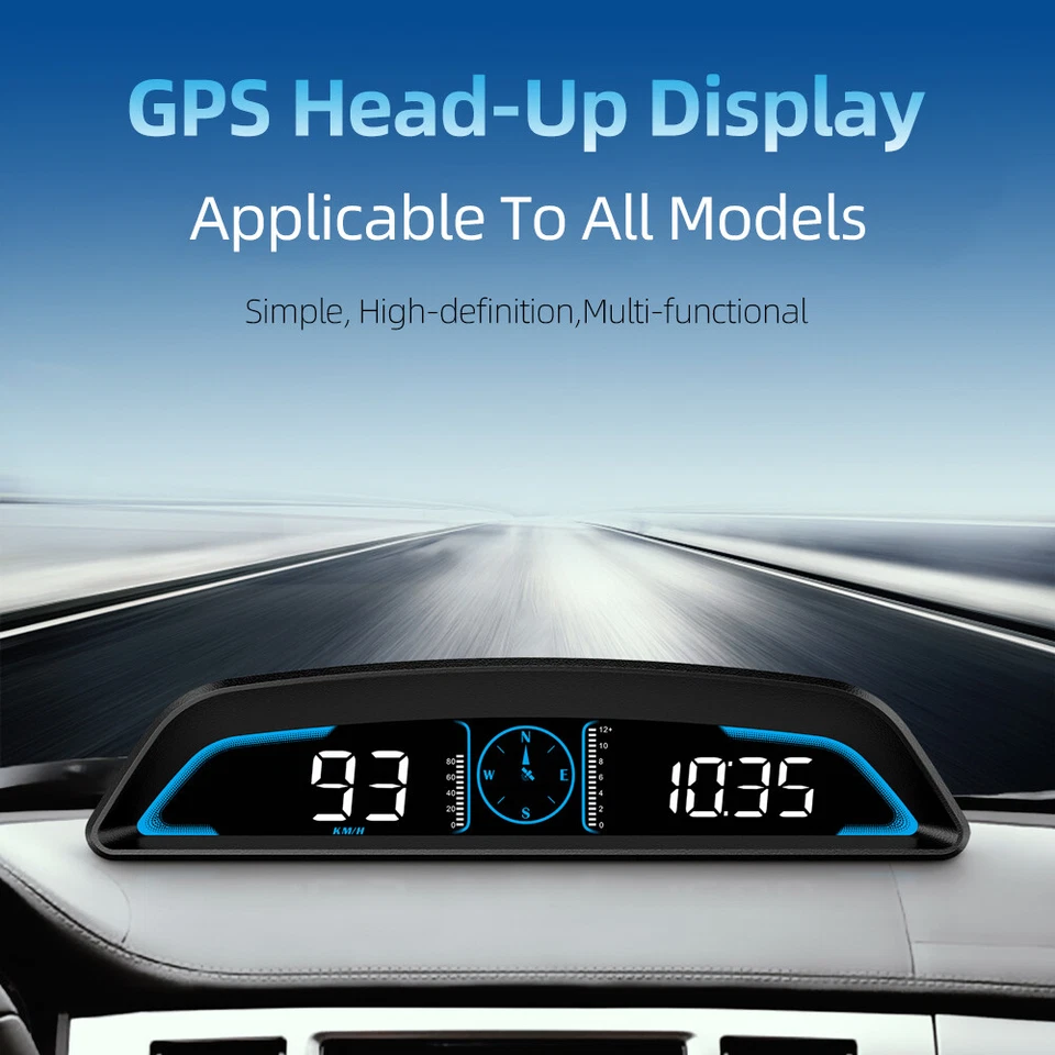 Speedometer Car GPS Hud Head Up Display Digital Speed KM/H MPH Over-Speed Alarm - image 3 of 4