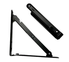 RV Shelf Hardware Folding Bracket 8" x 8" SH-FB8X8-BLK 2PK. Camper
