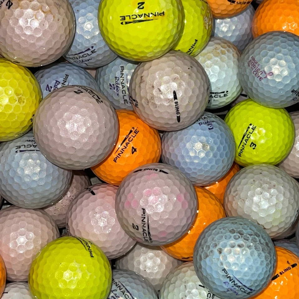 100 pelotas de golf Pinnacle Bling mezcla surtida usadas - grado 2A AA Shag Hit-A-Way Foto 3 de 3
