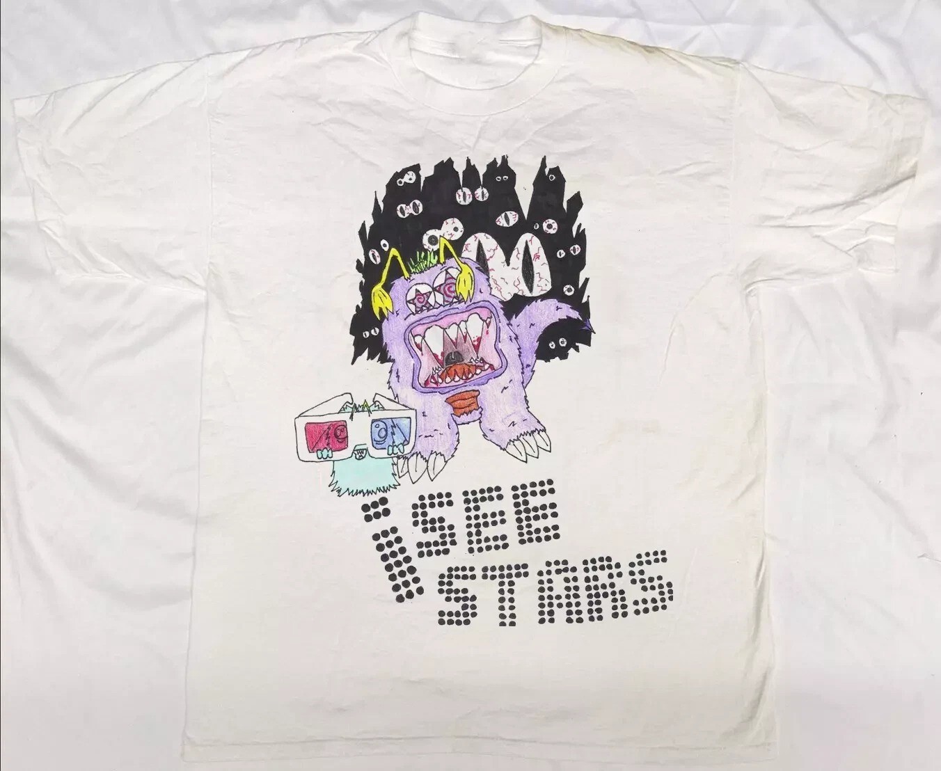 i SEE STARS Band Collection Gift for Fans S to 5XL White T-shirt-image