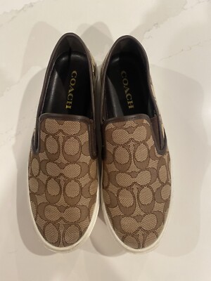 Coach Cameron Monogram Signature Logo Leather Brown A01923