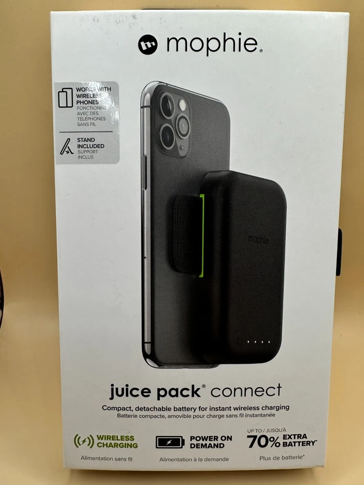 MOPHIE JUICE PACK CONNECT 5000MAH PORTABLE BATTERY FOR QI-ENABLED PHONES BLACK - Image 4 of 4