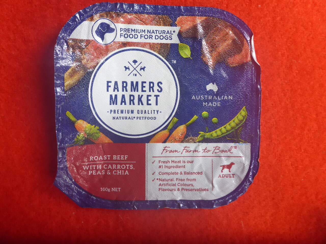 Foil Label Farmers Market Brand Roast Beef Flavour