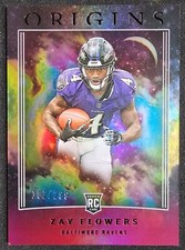 2023 Panini Origins Zay Flowers Red Foil RC /299 - Baltimore Ravens Rookie 