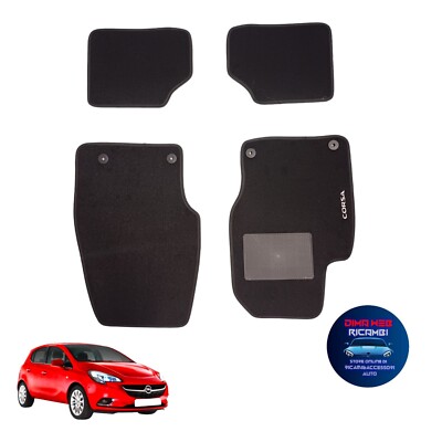 Set Compatibile Tappetini Zoe Dal 2013 Al 2019 In Moquette Fermi Di