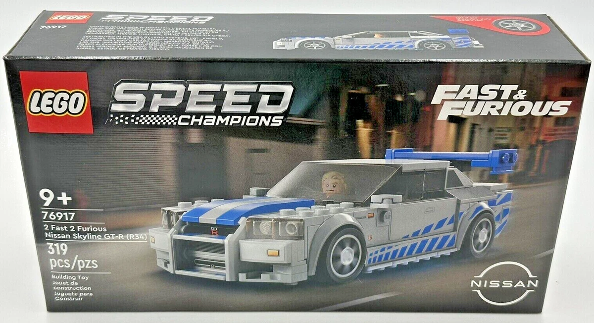 Lego Set 76917 2 Fast 2 Furious Nissan Skyline GT-R R34 Brian's Toy Car In  Hand