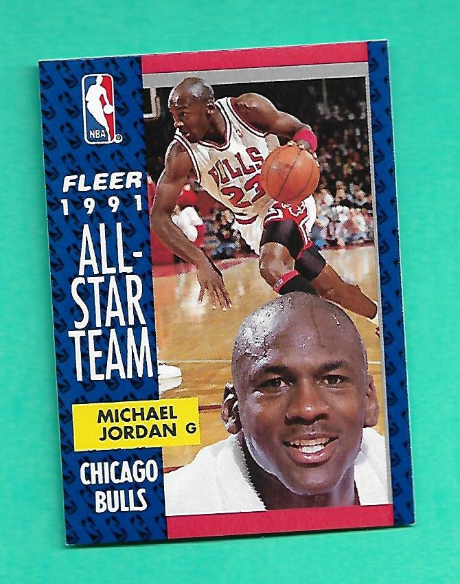 (1) MICHAEL  JORDAN 1991 FLEER # 211 BULLS NBA  NM-MT  (V7829)  