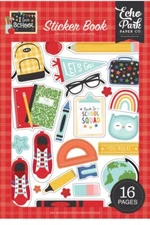 Echo Park I Love School Class Learn Border Sticker Book 16 Pages New!
