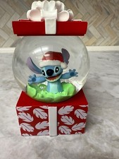 Dept 56 STITCH CHRISTMAS GIFT WATERBALL 6011297 Disney Enesco Snow Globe NIB