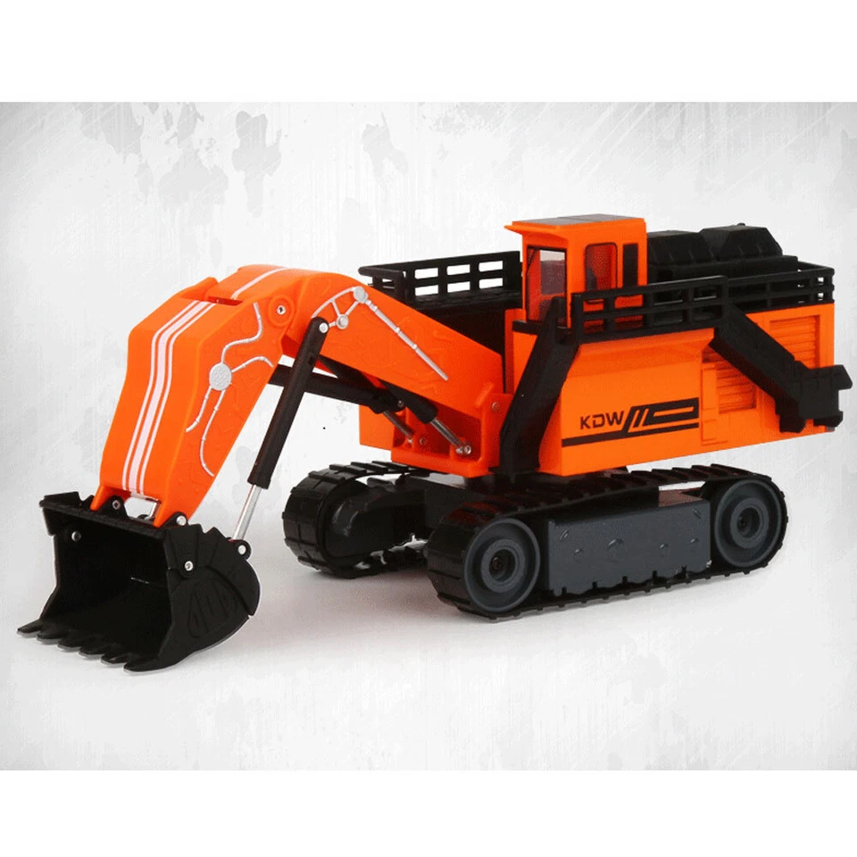 Camión excavadora retroexcavadora 11" modelo de juguete metal fundido a presión vehículo de construcción Foto 4 de 4