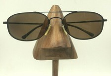 Vintage Tura M762 Black Metal Oval Pilot Sunglasses FRAMES ONLY