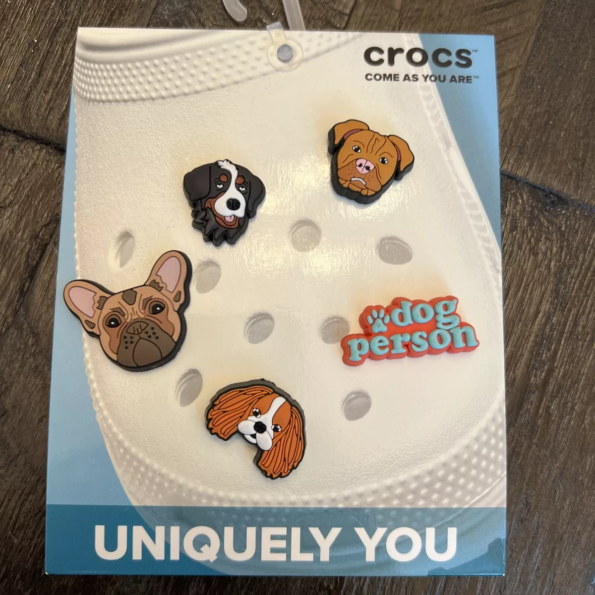 Crocs Jibbitz Trendy Pack of Five (5) Dog Lovers Croc Shoe Charms-NEW