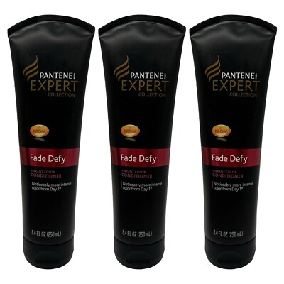 3 Pack Pantene Expert Fade Defy Vibrant Color Conditioner 8.4 oz Shine RARE