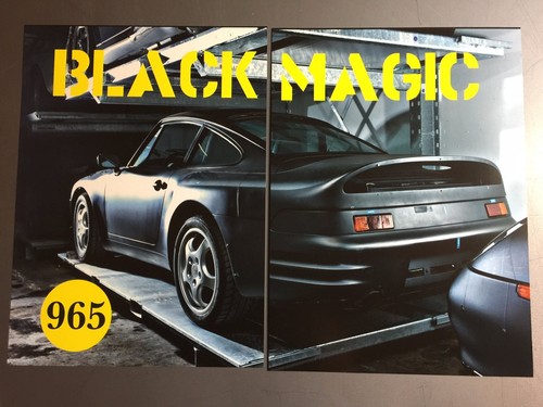 1991 Porsche 911 Tpye 965 Concept Car Showroom Advertising Sales 2 Poster Set
