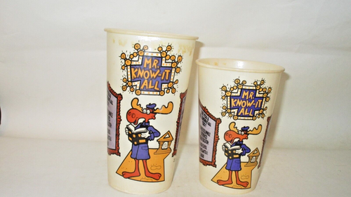 Rocky & Bullwinkle, Bullwinkle Hat and Paper Pepsi Cups for Taco Bell Promotion - Picture 5 of 9