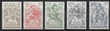 NETHERLANDS/HOLLAND - 1949 - CHILD WELFARE FUND- SET OF 5 - LMM