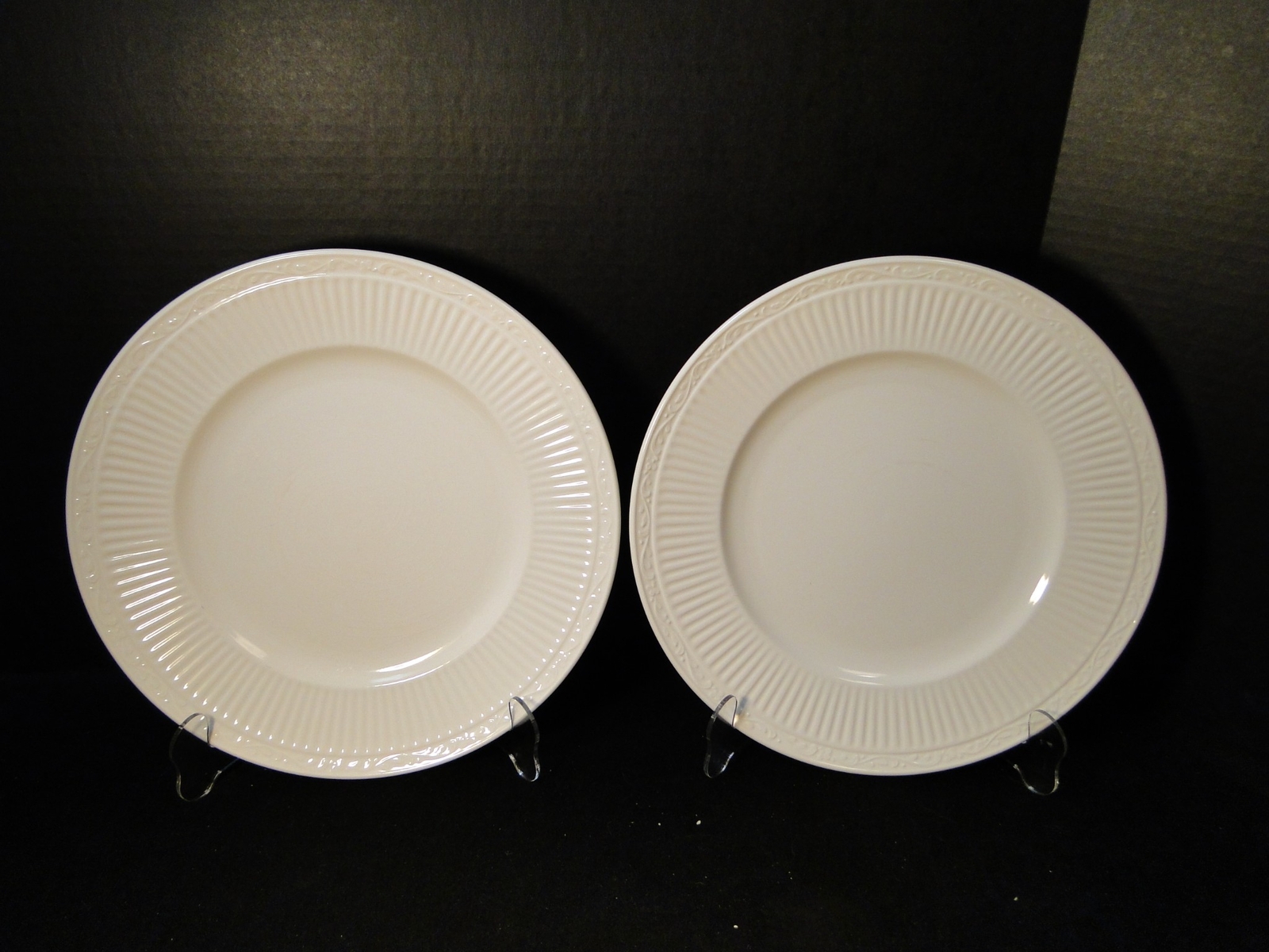 Mikasa Italian Countryside Dinner Plates 11 1/8" DD900 White Set of 2 eBay