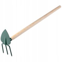 Kadax Gartenhacke Mit Holzstiel, Herzform, 3 Zinken