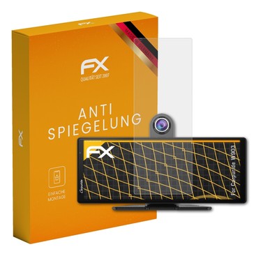 atFoliX 2x Displayfolie für Carpuride W903 Schutzfolie matt&stoßfest Folie