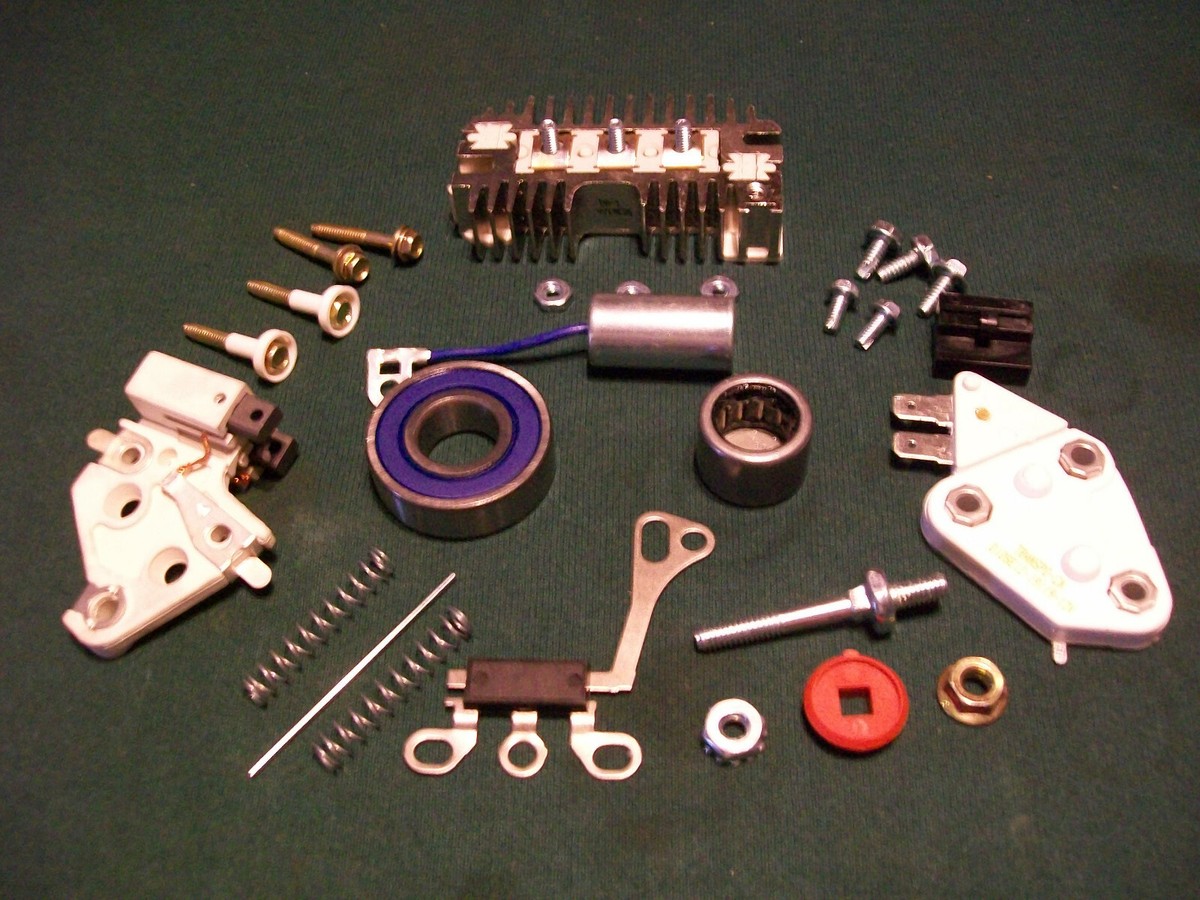 Delco 10DN Alternator Overhaul Kit – 37 To 105 AMP, Fits 1963-72 Chevy GMC – With Bearings & Diodes